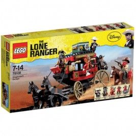 LEGO Lone Ranger Postkoets ontsnapping - 79108 afb 1