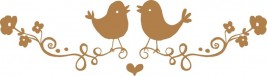 Love Birds Muursticker picture 1