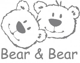 Bear & Bear Muursticker 24 x 28 cm picture 1