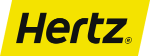 Hertz logo autoverhuur Liege Bierset Airport