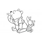 Wishing Pooh, muursticker middel