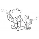 Wishing Pooh, muursticker groot