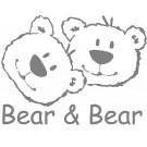 Bear & Bear Muursticker 24 x 28 cm picture 1