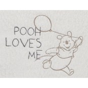 Muursticker Pooh Bakkery Brown - Groot (50 x 60 cm) Bruin - Anel